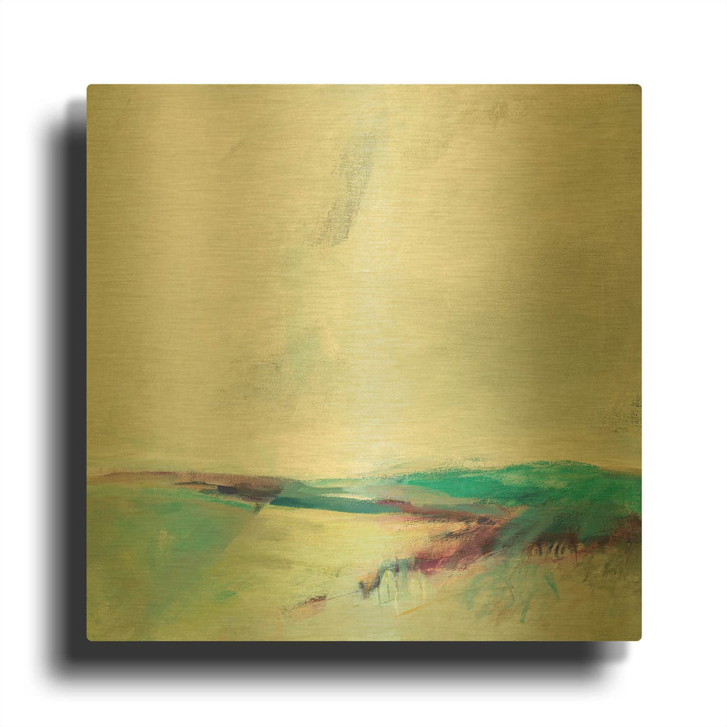 'Crossing Spaces' By Alice Sheridan Gold Metal Wall Art