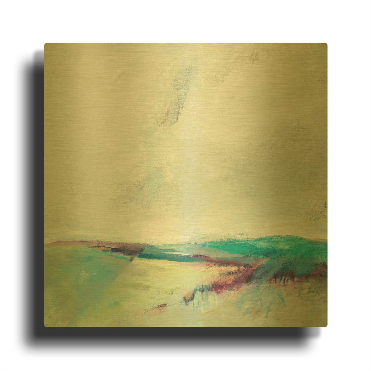 'Crossing Spaces' By Alice Sheridan Gold Metal Wall Art