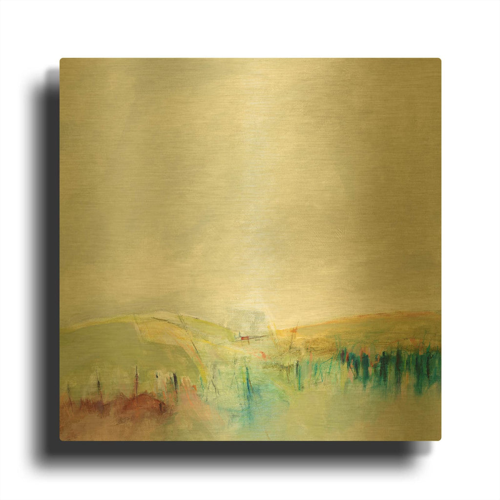 'Marking Out the Morning' By Alice Sheridan Gold Metal Wall Art