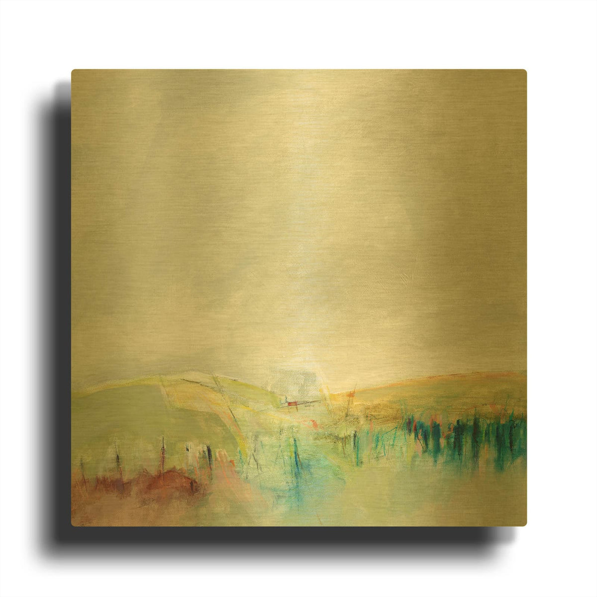 'Marking Out the Morning' By Alice Sheridan Gold Metal Wall Art