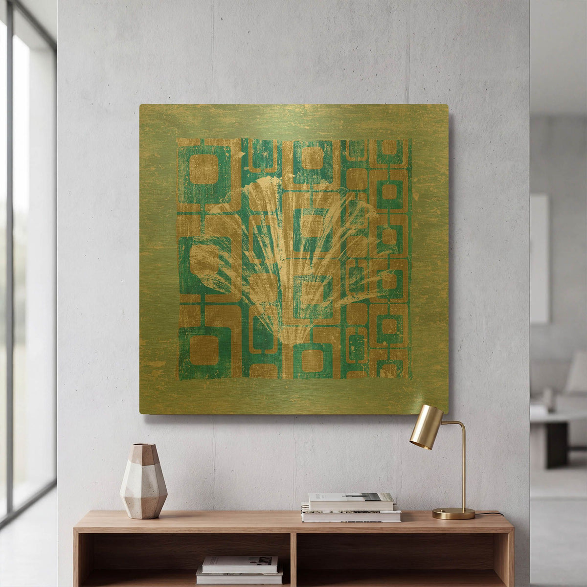 'Shell Game 1' By Alicia Soave Gold Metal Wall Art