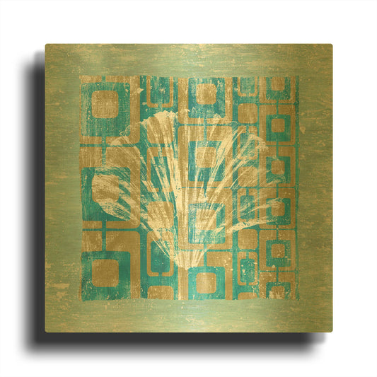'Shell Game 1' By Alicia Soave Gold Metal Wall Art