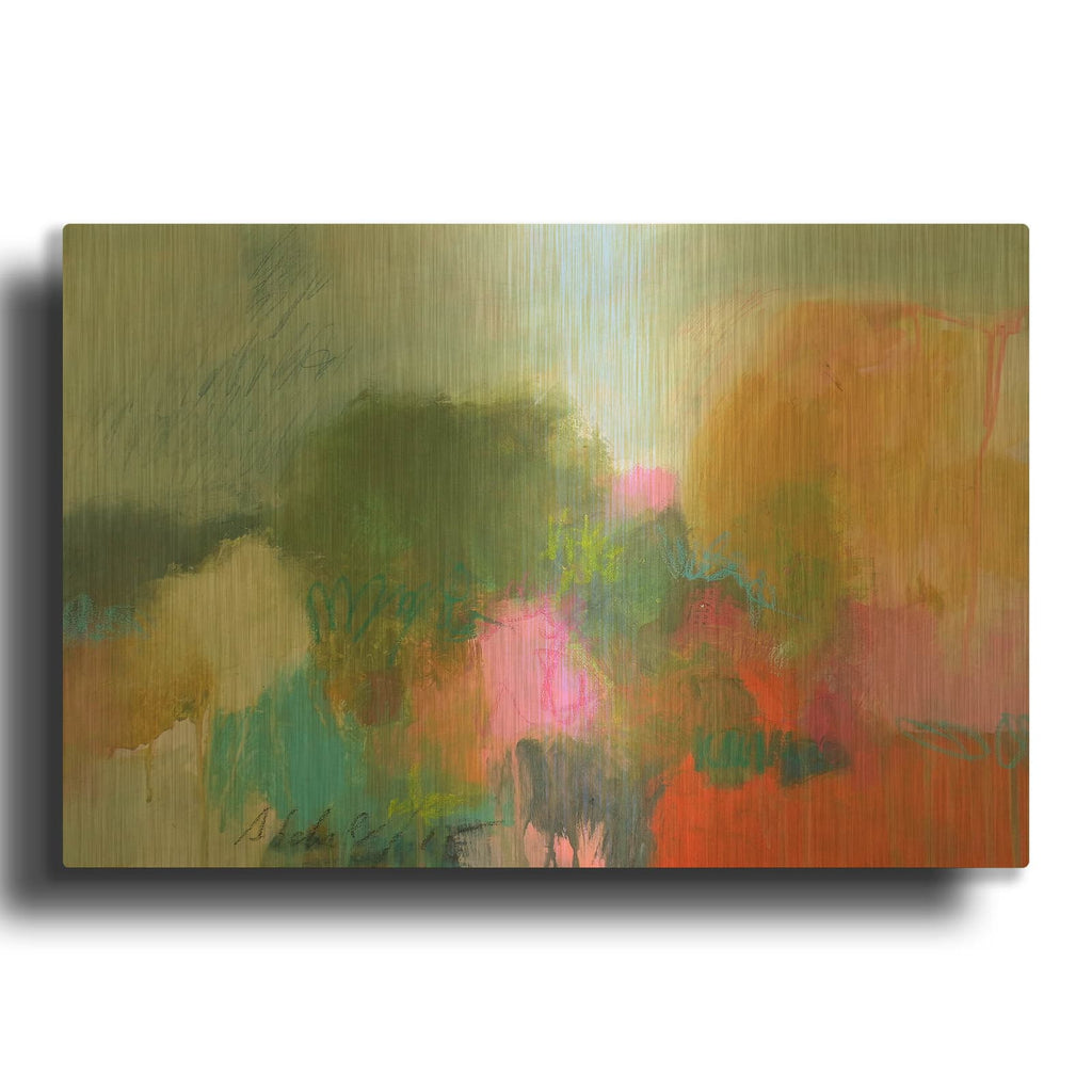'A Day at the Coast 0.2' By Anna Schueler Gold Metal Wall Art