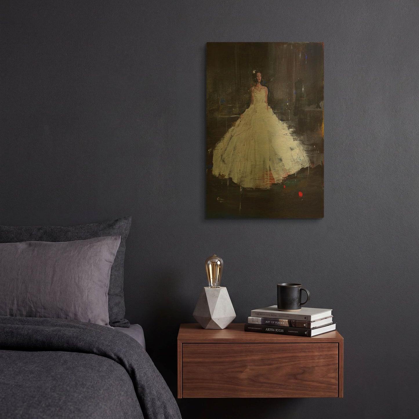 'Little Flower' By Oscar Alvarez Pardo Gold Metal Wall Art