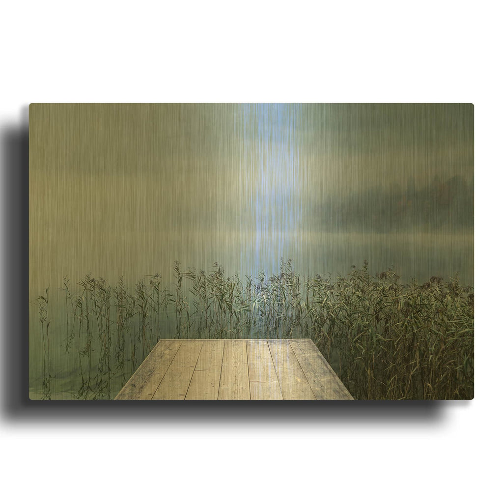 'Surrounded' By Anne Schneidersmann Gold Metal Wall Art