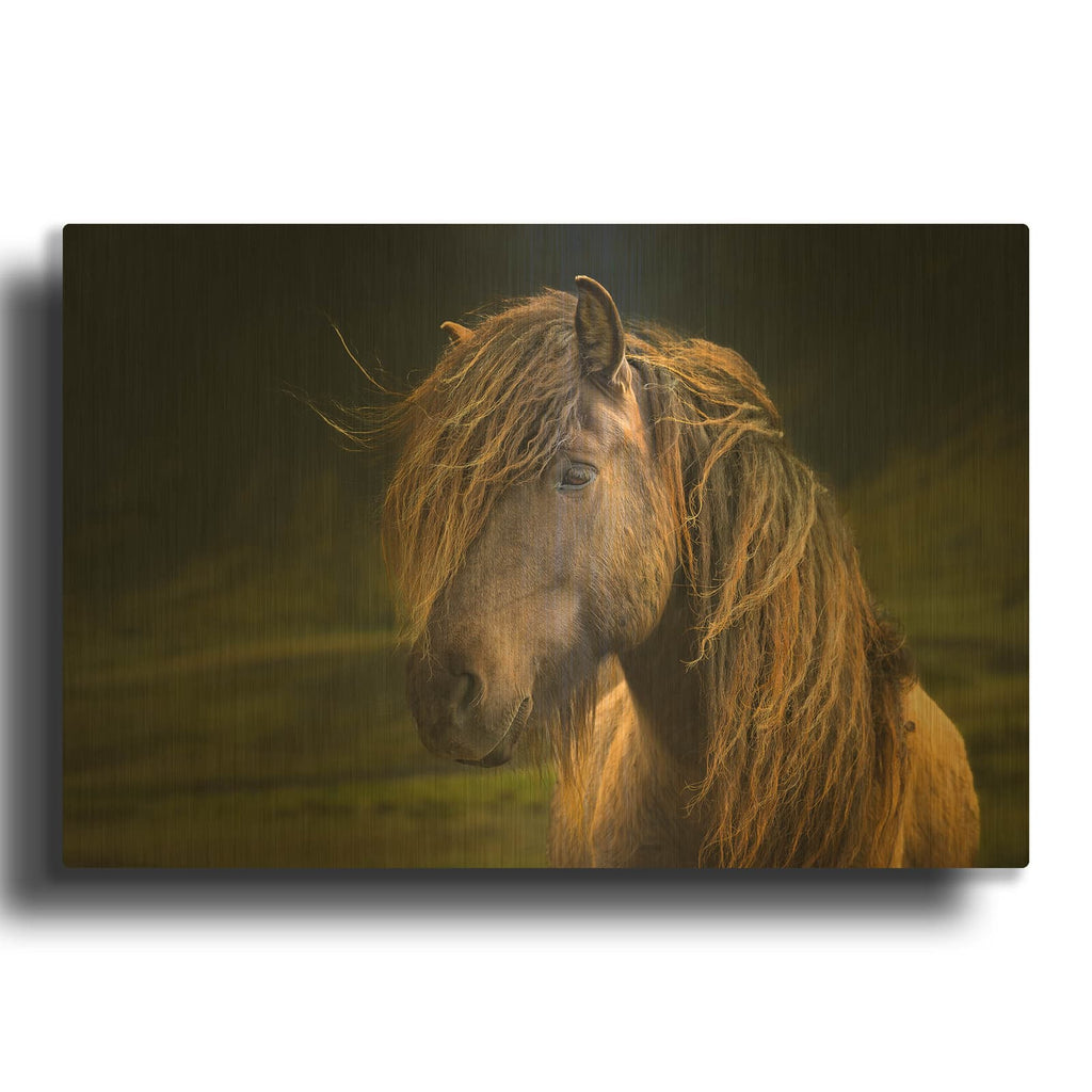 'Born To Be Wild' By Anne Schneidersmann Gold Metal Wall Art