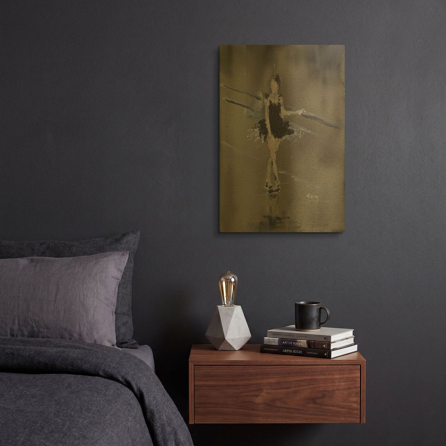 'At Rest' By Oscar Alvarez Pardo Gold Metal Wall Art