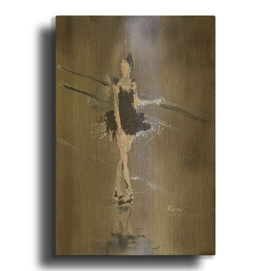 'At Rest' By Oscar Alvarez Pardo Gold Metal Wall Art