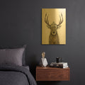 'Let' By Balazs Solti Gold Metal Wall Art