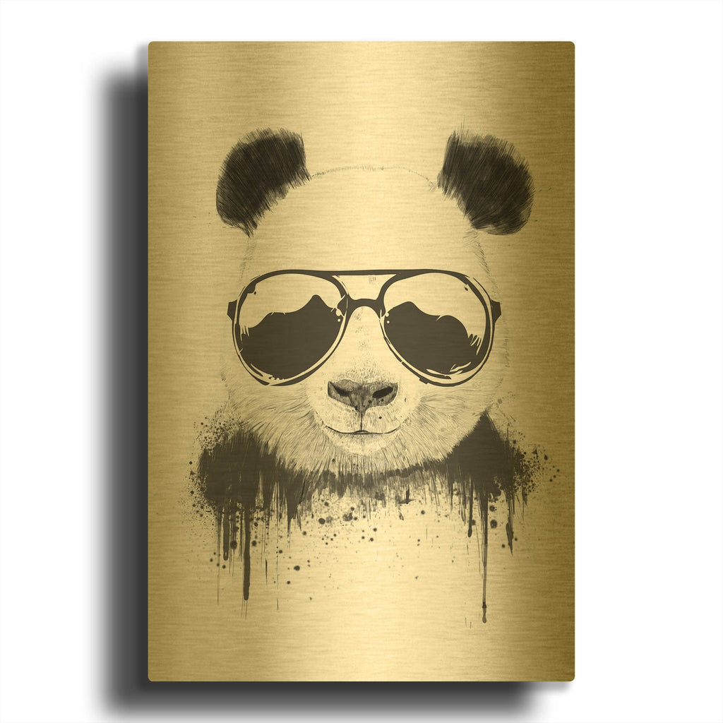 'Stay Cool' By Balazs Solti Gold Metal Wall Art