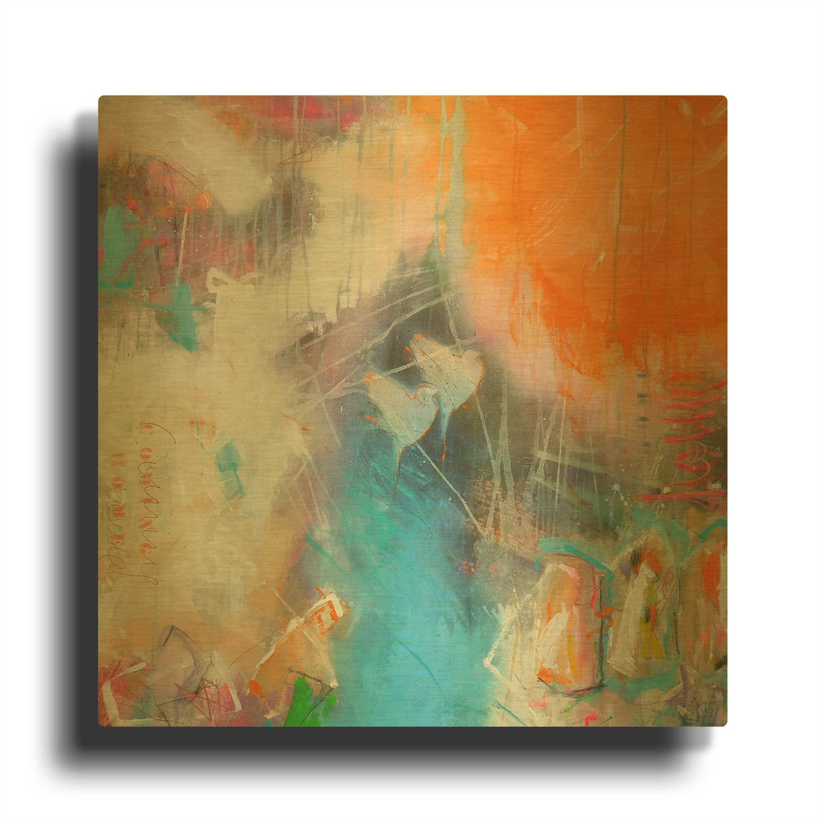 'Coming Home 4' By Bea Garding Schubert Gold Metal Wall Art