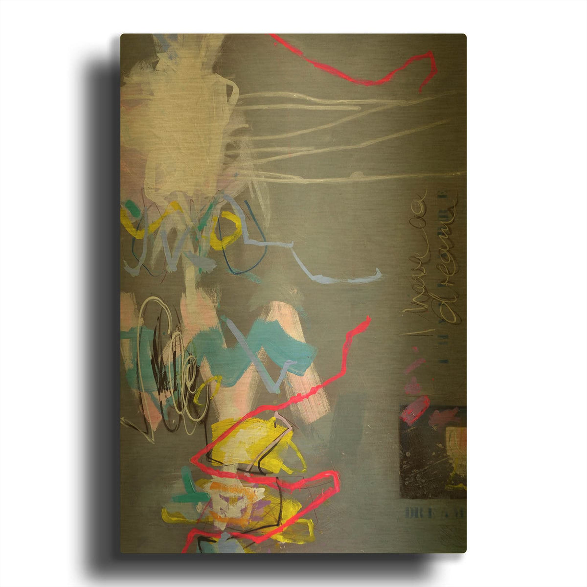 'A Dream 3' By Bea Garding Schubert Gold Metal Wall Art