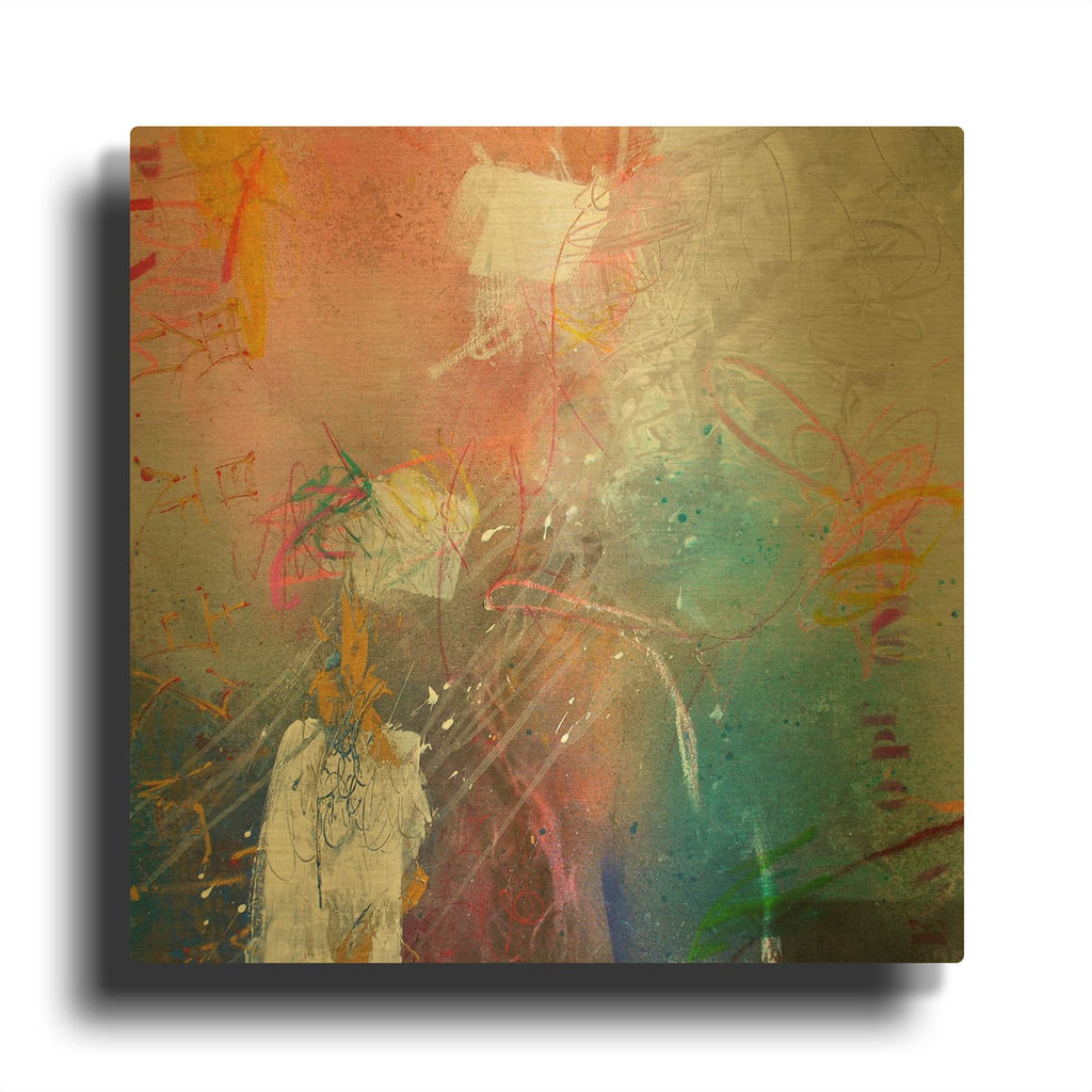 'Open Your Mind 1' By Bea Garding Schubert Gold Metal Wall Art