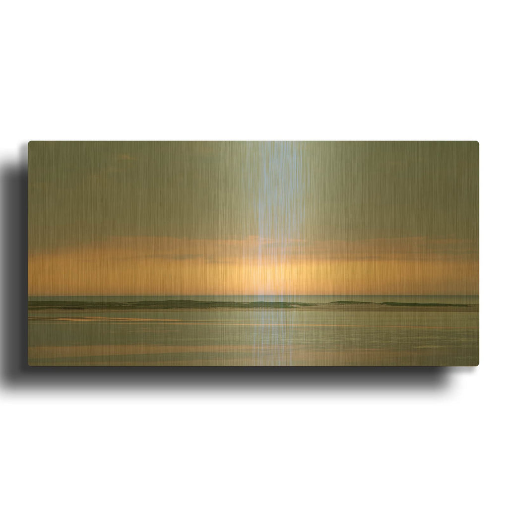 'Pastel Sunrise' By Brooke T. Ryan Gold Metal Wall Art