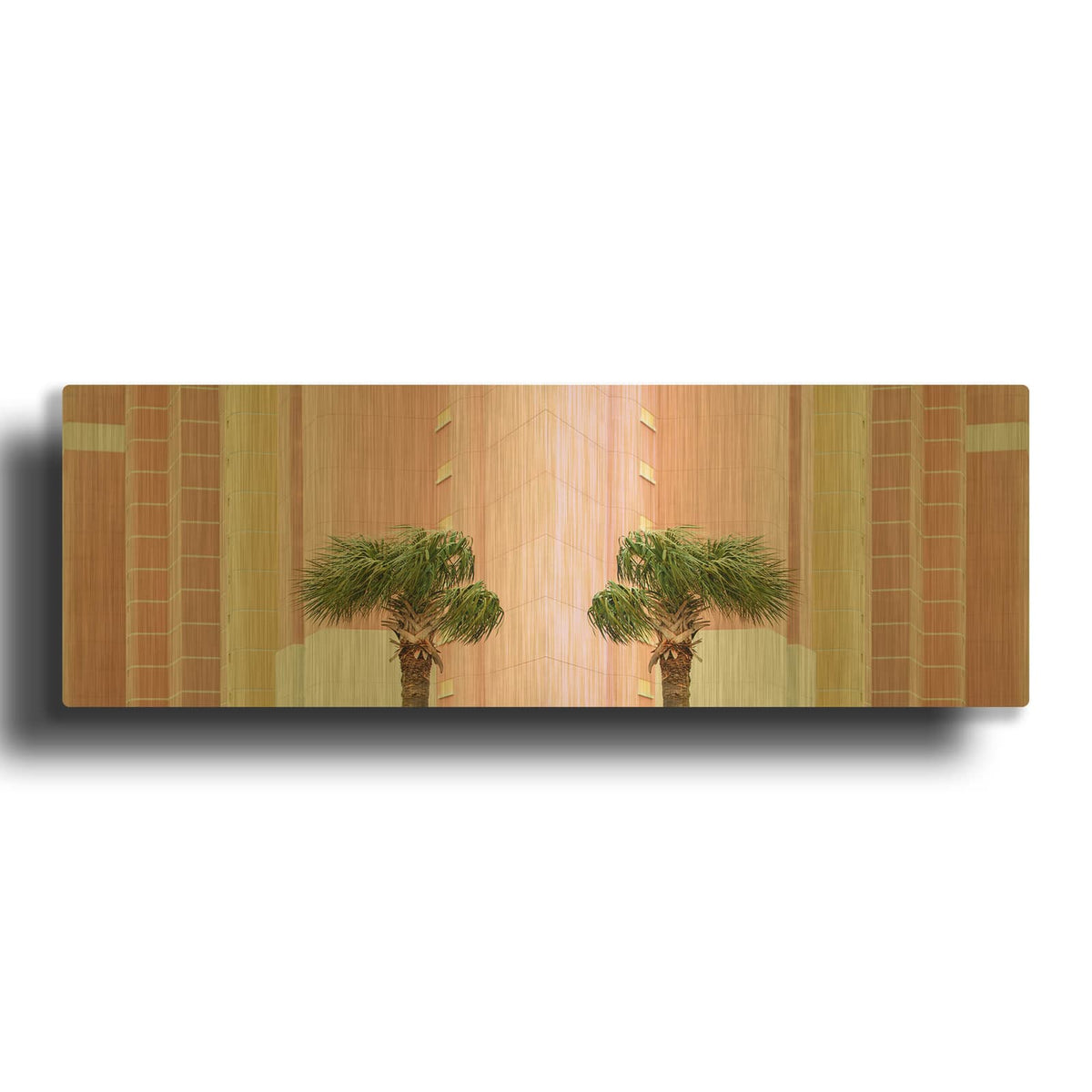 'Two Palms' By Brooke T. Ryan Gold Metal Wall Art