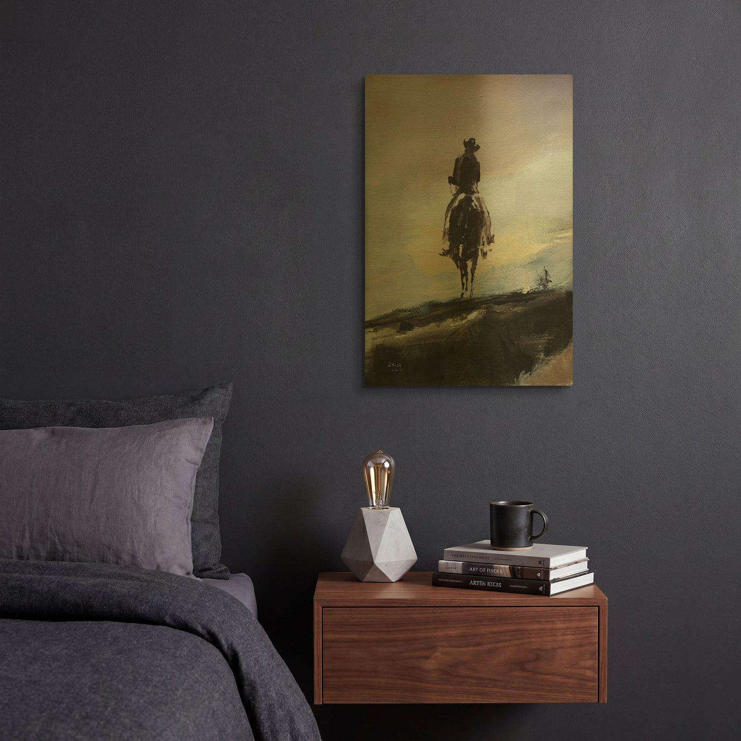 'Mild' By Oscar Alvarez Pardo Gold Metal Wall Art