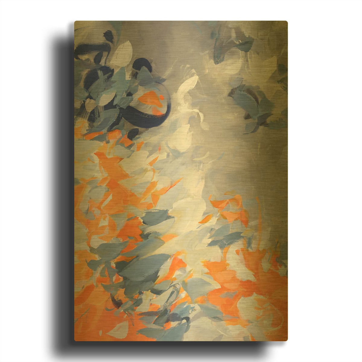 'Expanding Quests' By Cameron Schmitz Gold Metal Wall Art