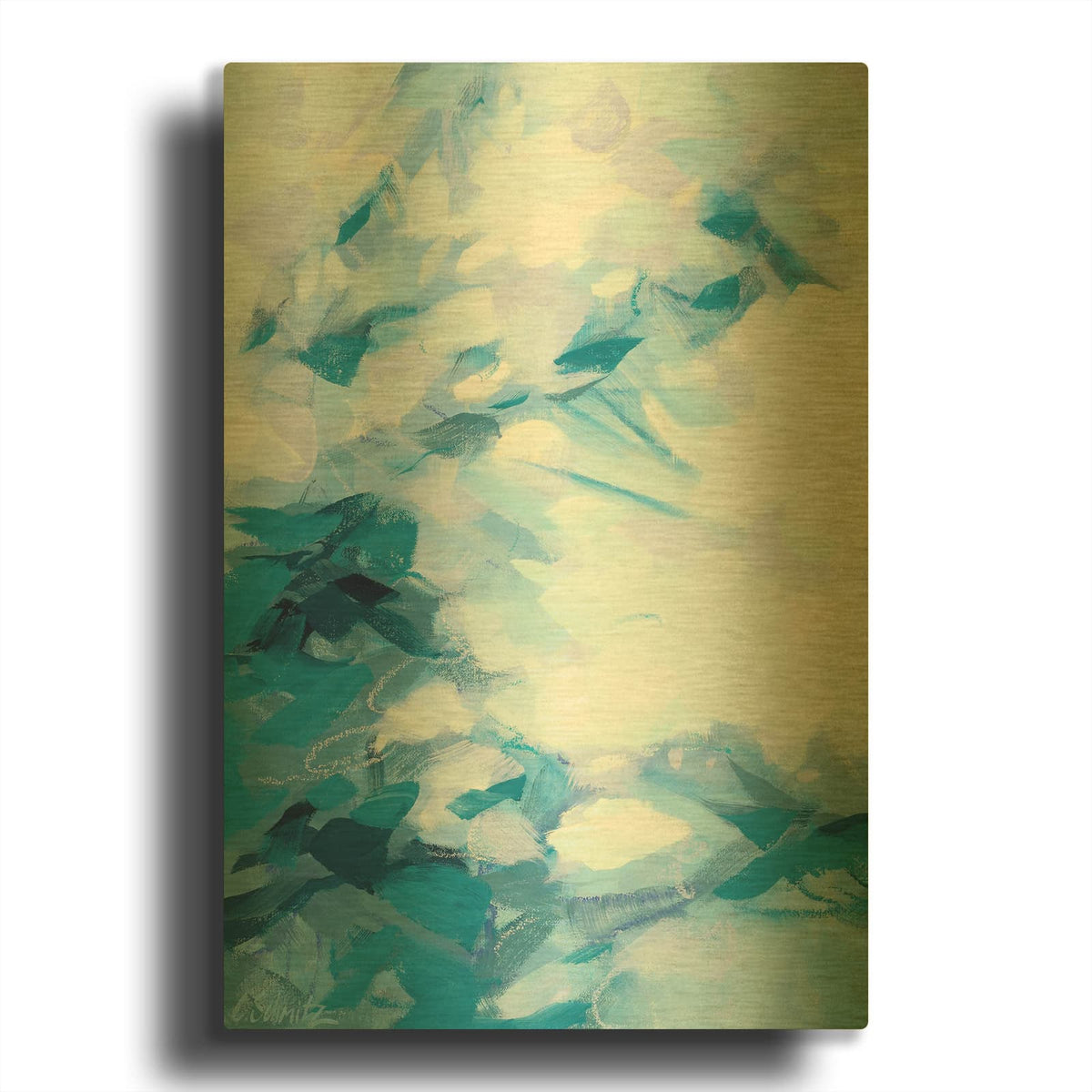 'Extensions of Love' By Cameron Schmitz Gold Metal Wall Art