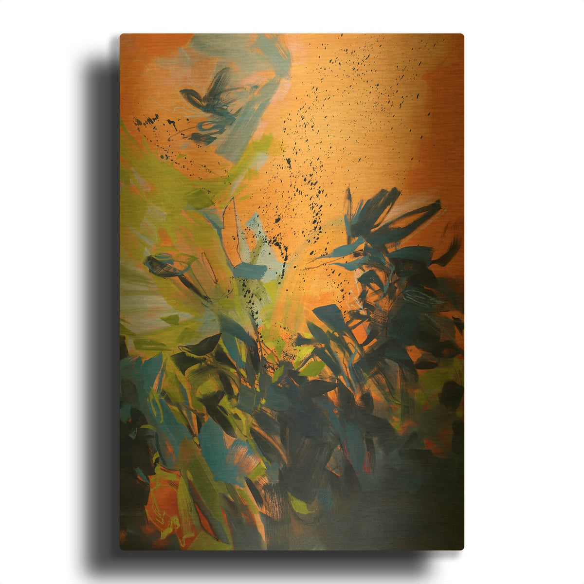 'Richochet' By Cameron Schmitz Gold Metal Wall Art
