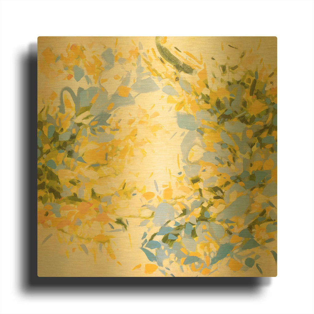'Spring Bliss' By Cameron Schmitz Gold Metal Wall Art