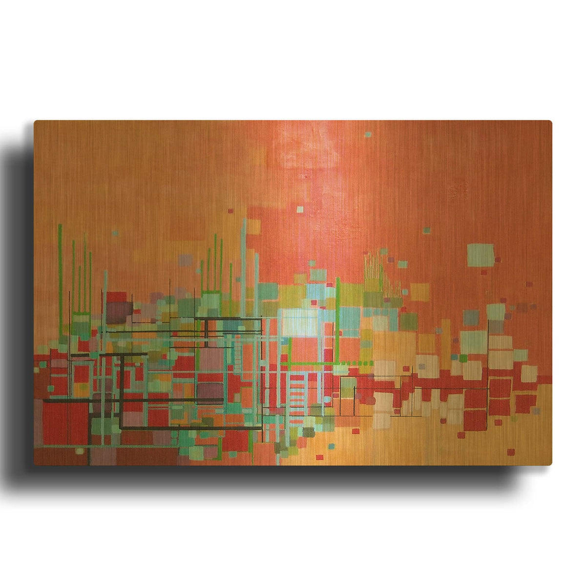 'Beach Party' By Carol Joy Shannon Gold Metal Wall Art