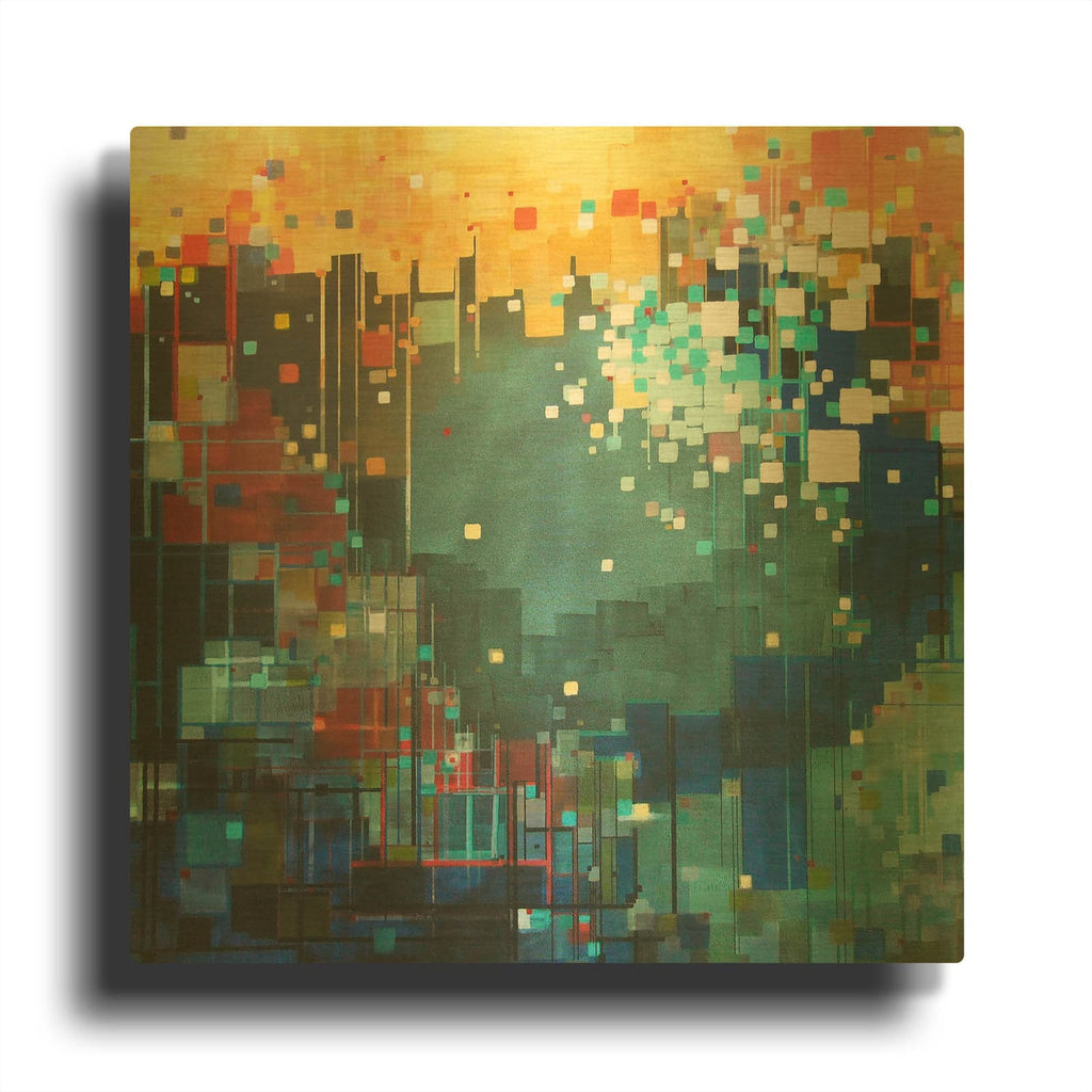 'The Color of Hope' By Carol Joy Shannon Gold Metal Wall Art