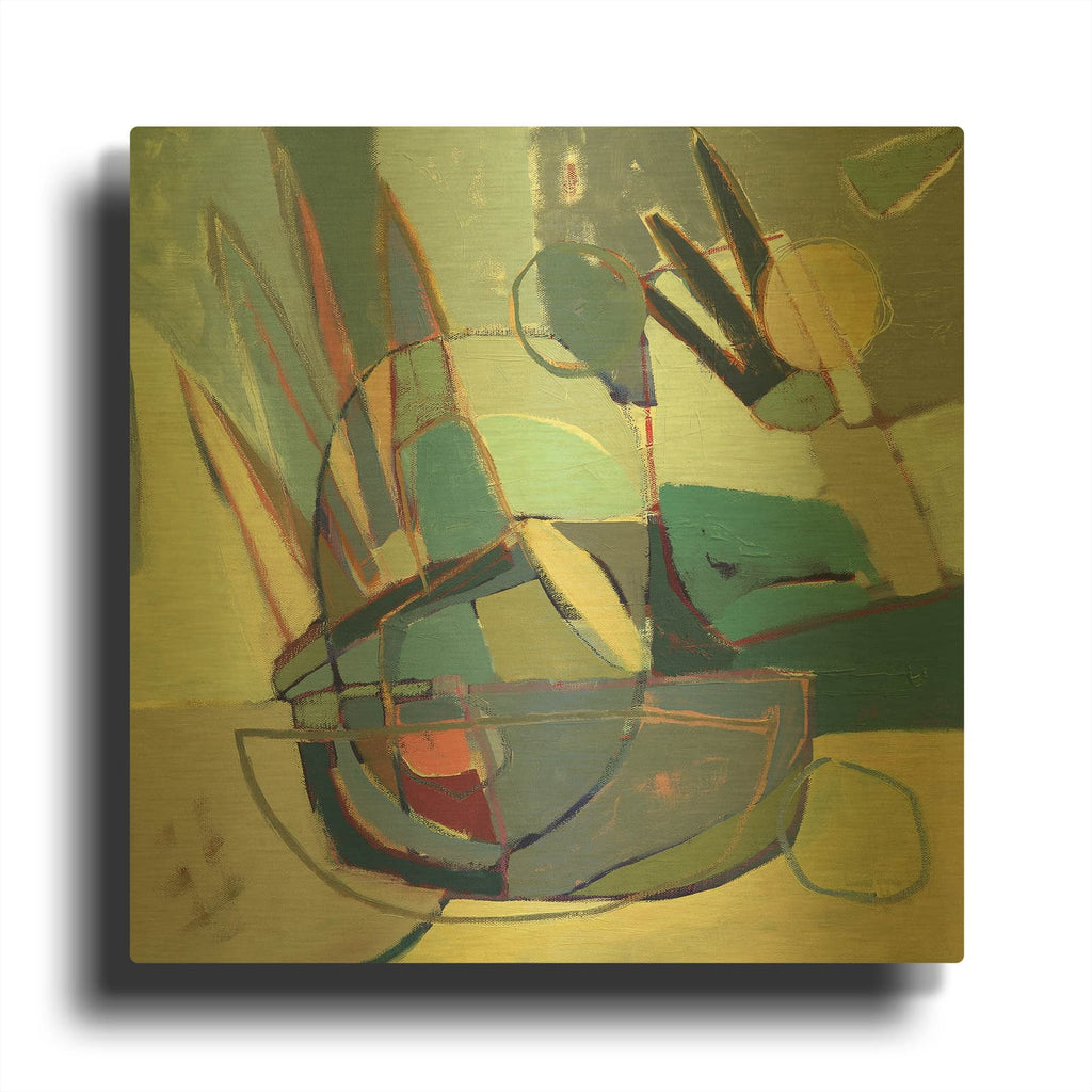 'Three Easy Steps' By Caroline Rufo Gold Metal Wall Art