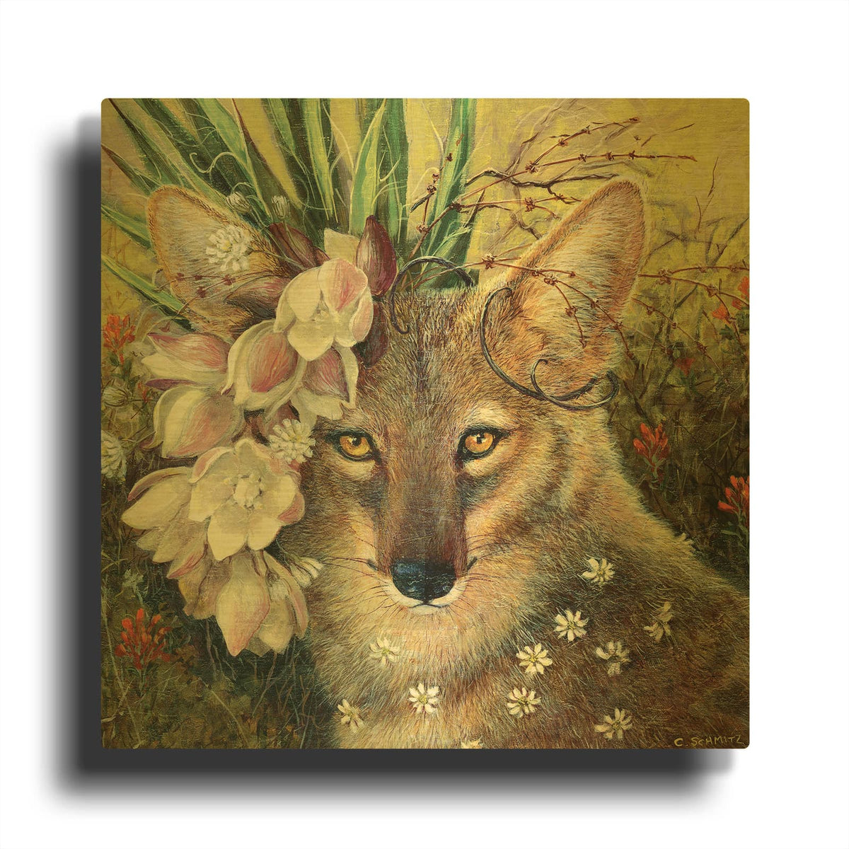 'Death Valley Beauty' By Carolyn Schmitz Gold Metal Wall Art