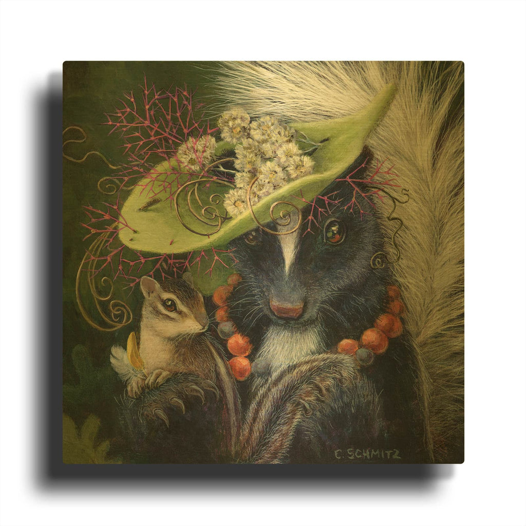 'The Hat Maker' By Carolyn Schmitz Gold Metal Wall Art