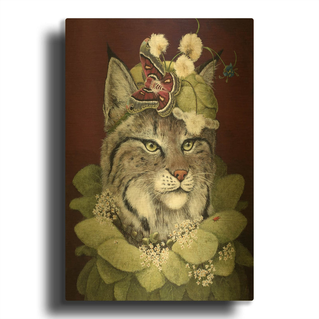 'Forest Ruff' By Carolyn Schmitz Gold Metal Wall Art