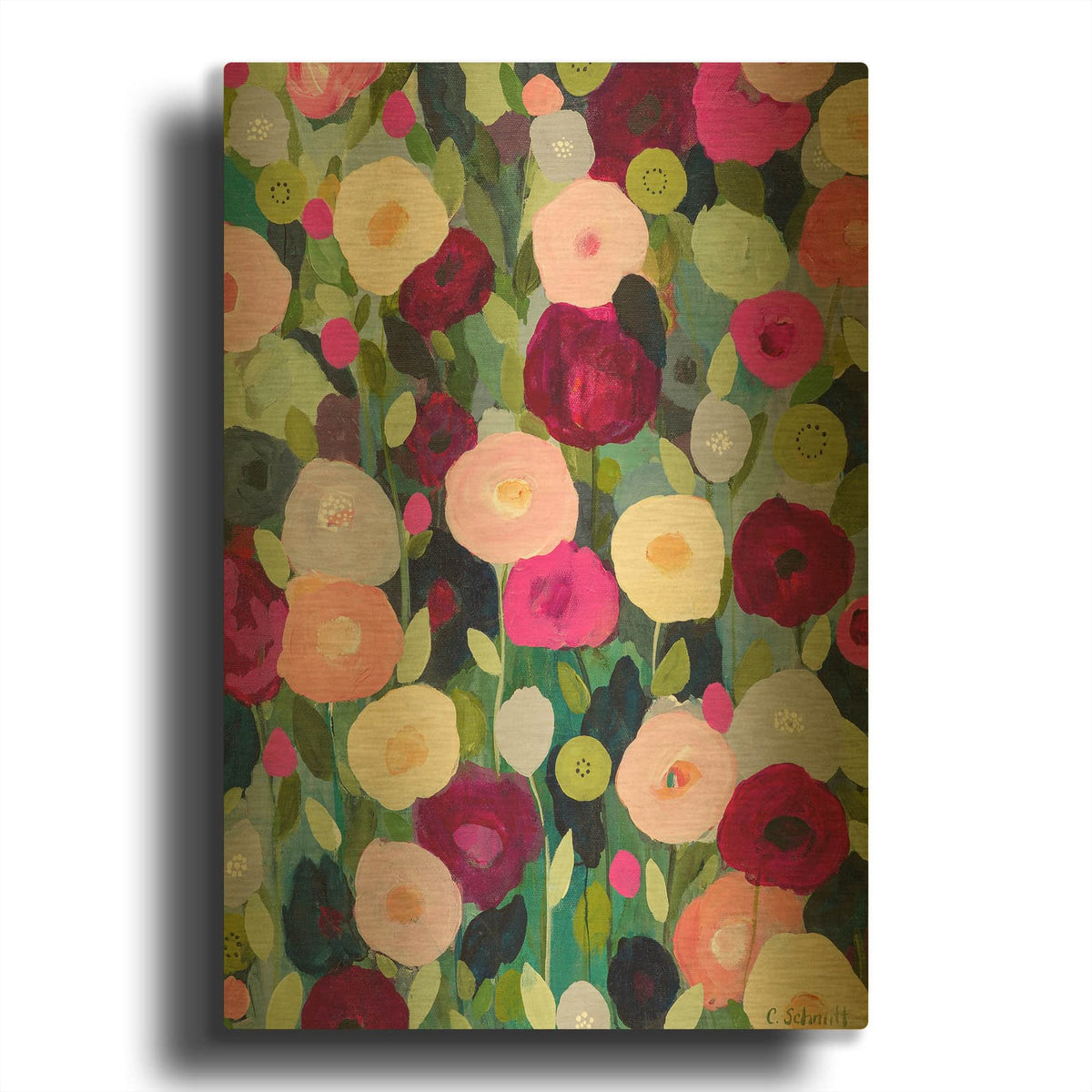 'Night Garden' By Carrie Schmitt Gold Metal Wall Art