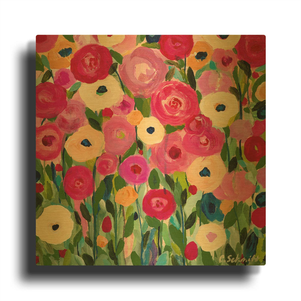 'Childhood Joy' By Carrie Schmitt Gold Metal Wall Art