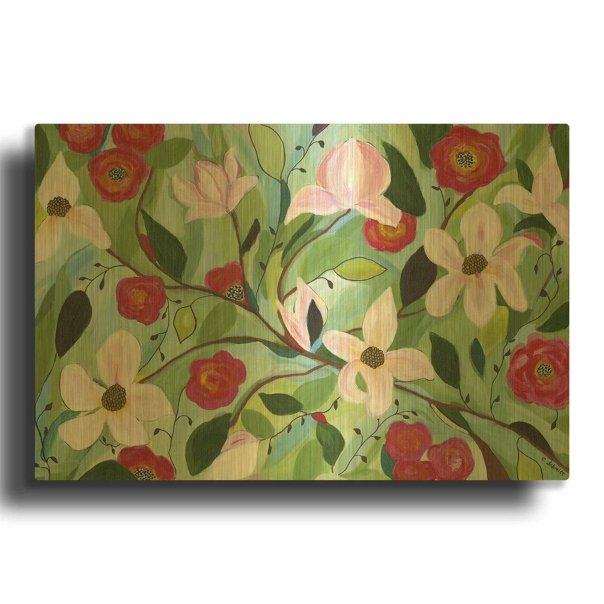 'Wedding Day' By Carrie Schmitt Gold Metal Wall Art