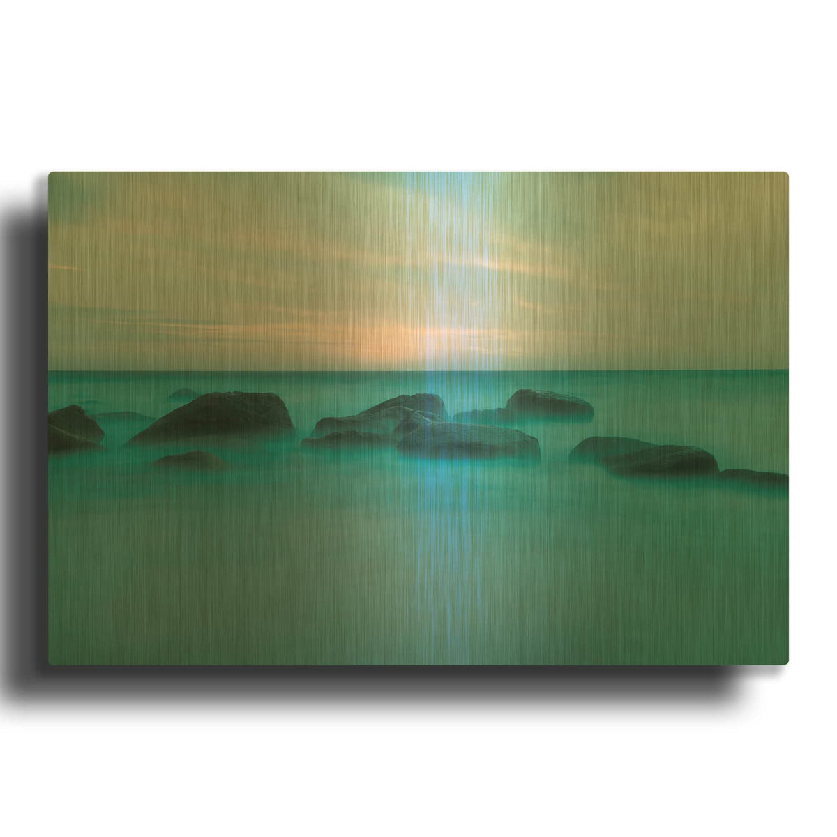 'Drift' By David A. Sieczkiewicz Gold Metal Wall Art