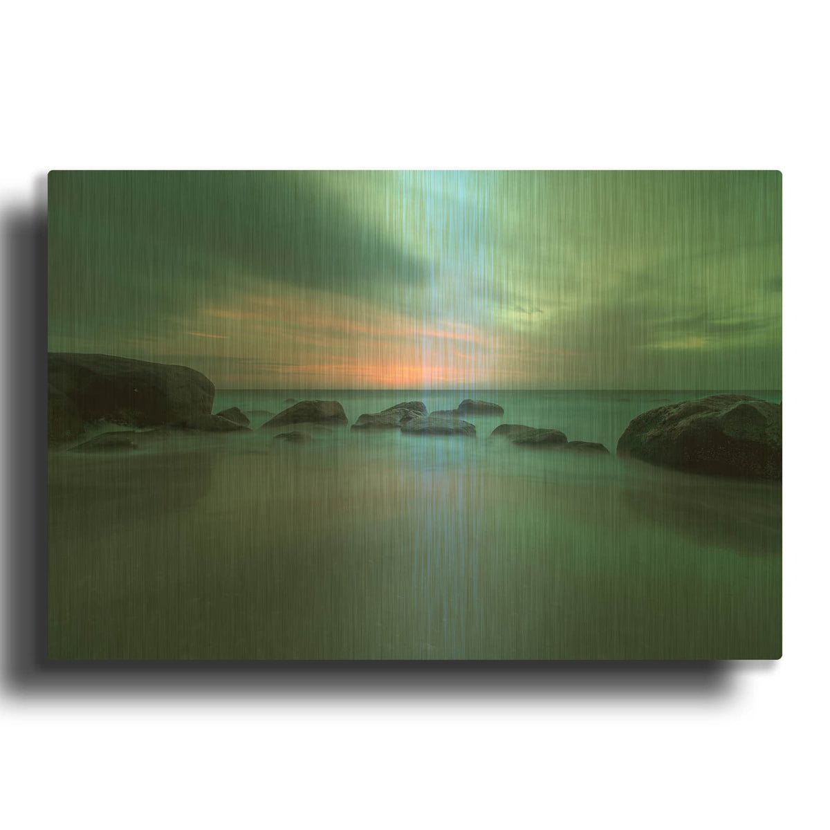 'Roving' By David A. Sieczkiewicz Gold Metal Wall Art