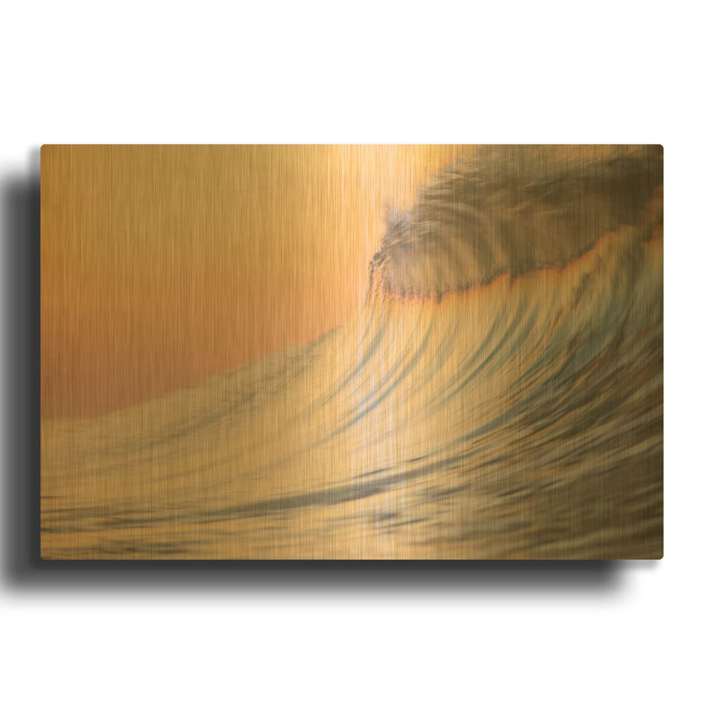 'Sherbert' By David A. Sieczkiewicz Gold Metal Wall Art