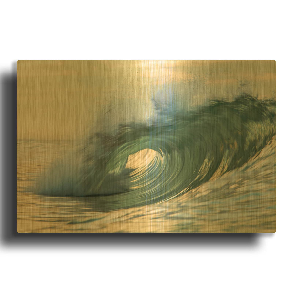 'Viridity' By David A. Sieczkiewicz Gold Metal Wall Art