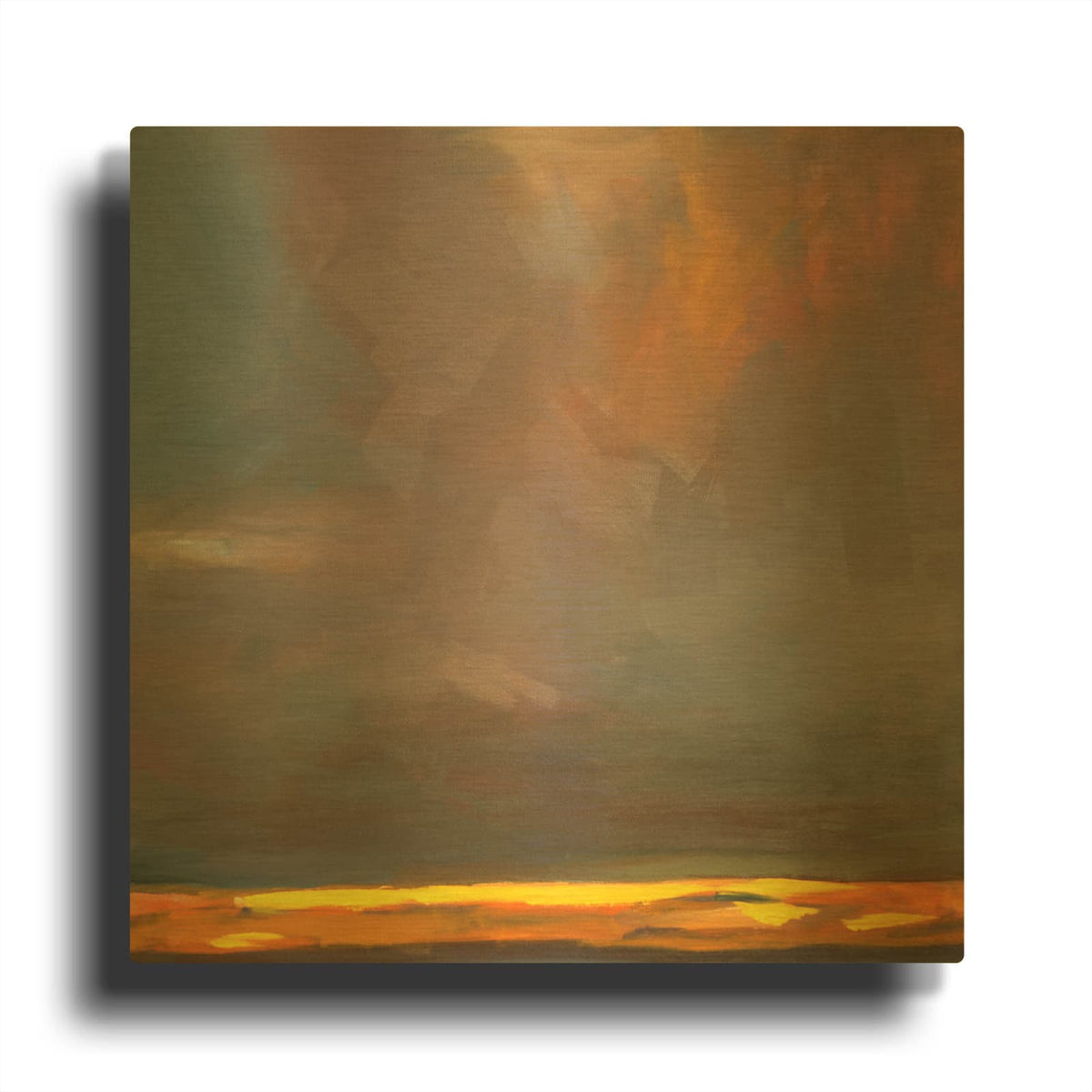 'Oregon Grey 1' By Deanna Schuerbeke Gold Metal Wall Art