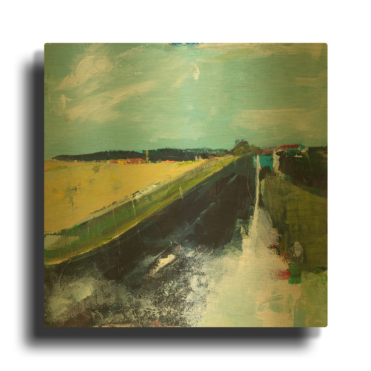 'Open Road' By Deanna Schuerbeke Gold Metal Wall Art