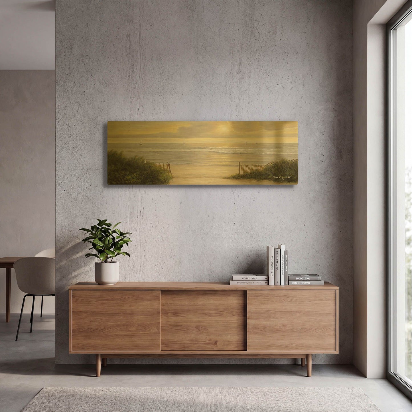 'Summer Moments II' By Diane Romanello Gold Metal Wall Art