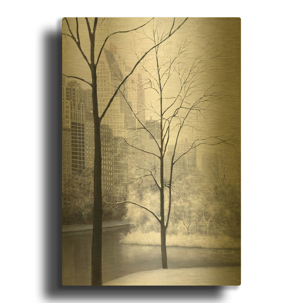 'Central Park' By Diane Romanello Gold Metal Wall Art