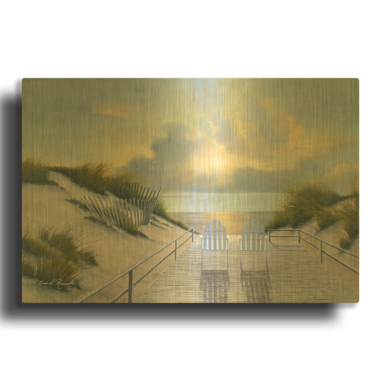 'R757D - East End' By Diane Romanello Gold Metal Wall Art