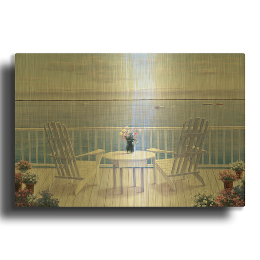 'R767D - Lazy Afternoon' By Diane Romanello Gold Metal Wall Art