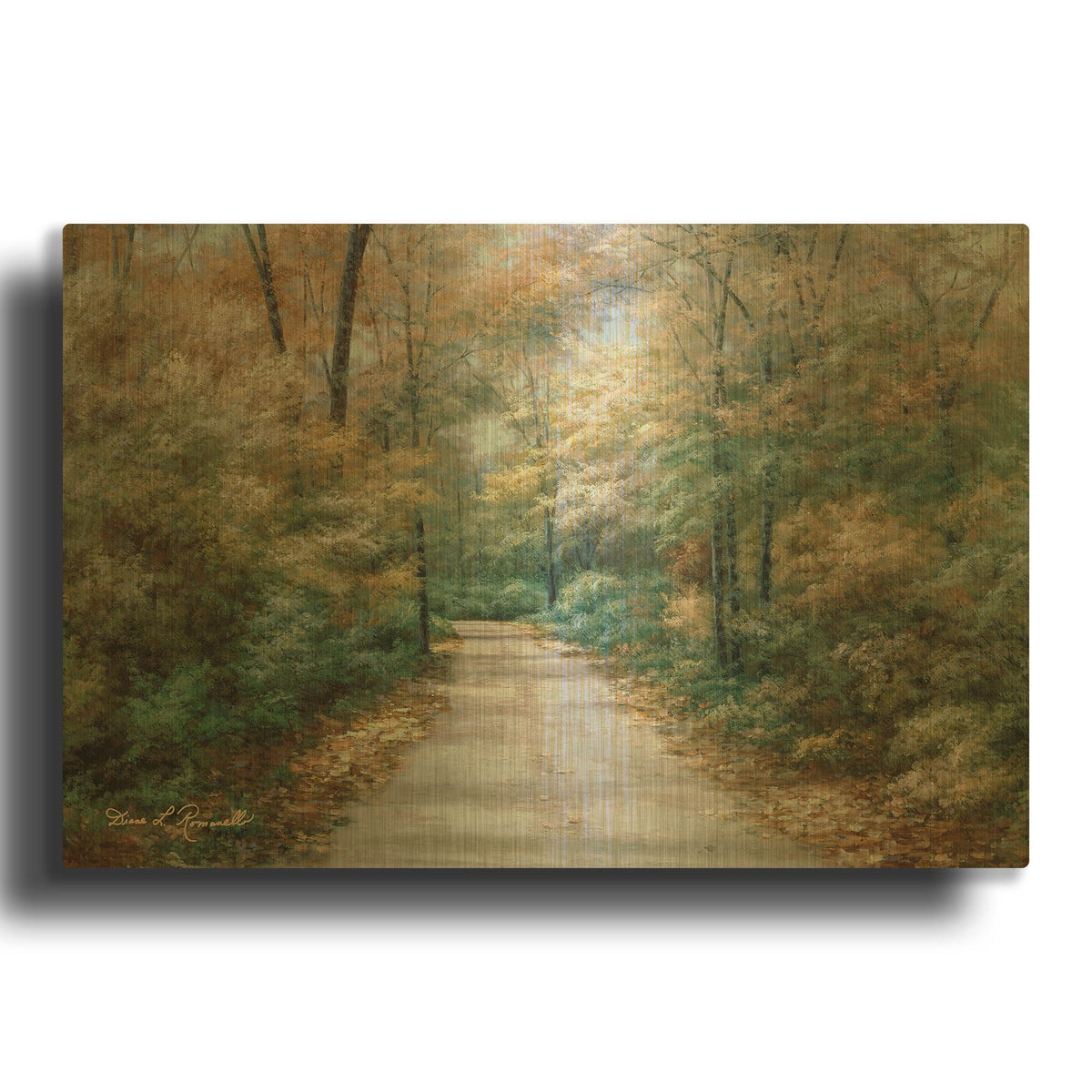 'R785D - Windsong' By Diane Romanello Gold Metal Wall Art