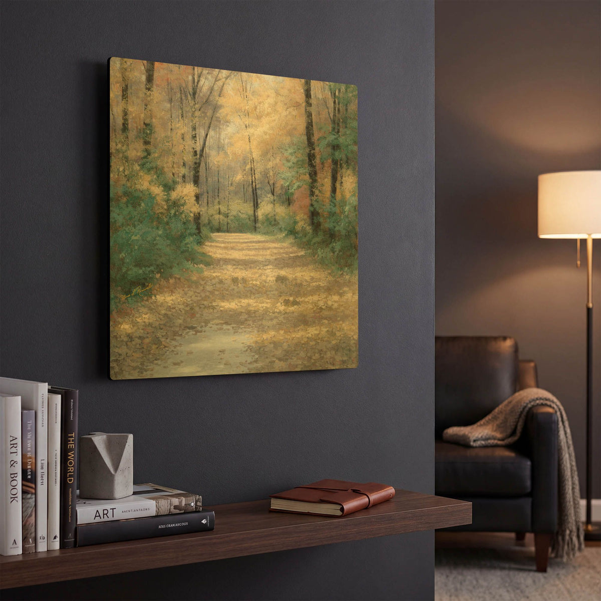 'Harvest Morning' By Diane Romanello Gold Metal Wall Art