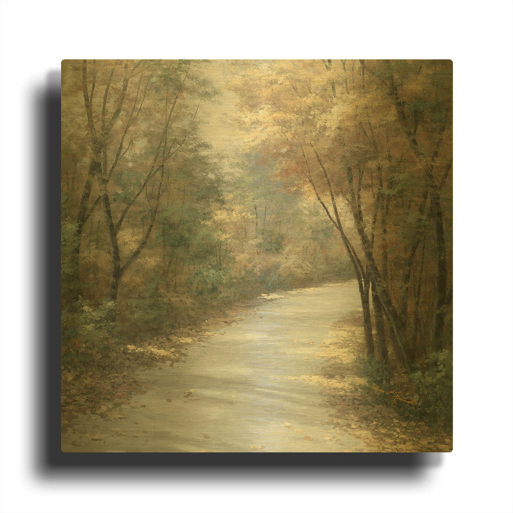 'Shades of Autumn' By Diane Romanello Gold Metal Wall Art