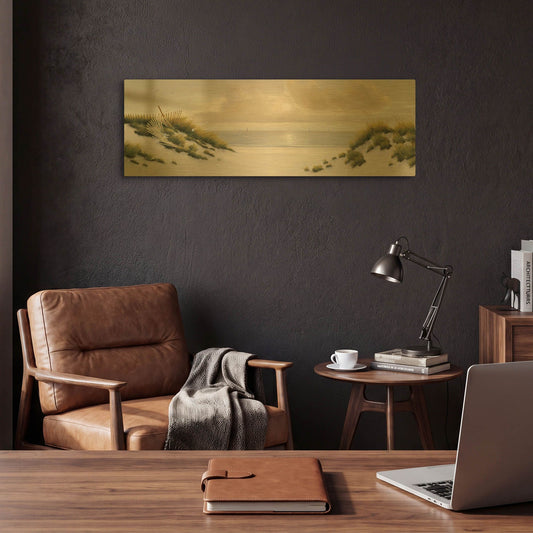 'R812D - Summer Moments I' By Diane Romanello Gold Metal Wall Art