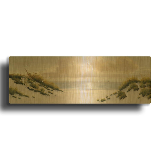 'R812D - Summer Moments I' By Diane Romanello Gold Metal Wall Art