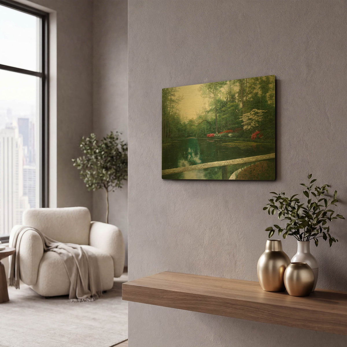 'R817D - Beauty' By Diane Romanello Gold Metal Wall Art