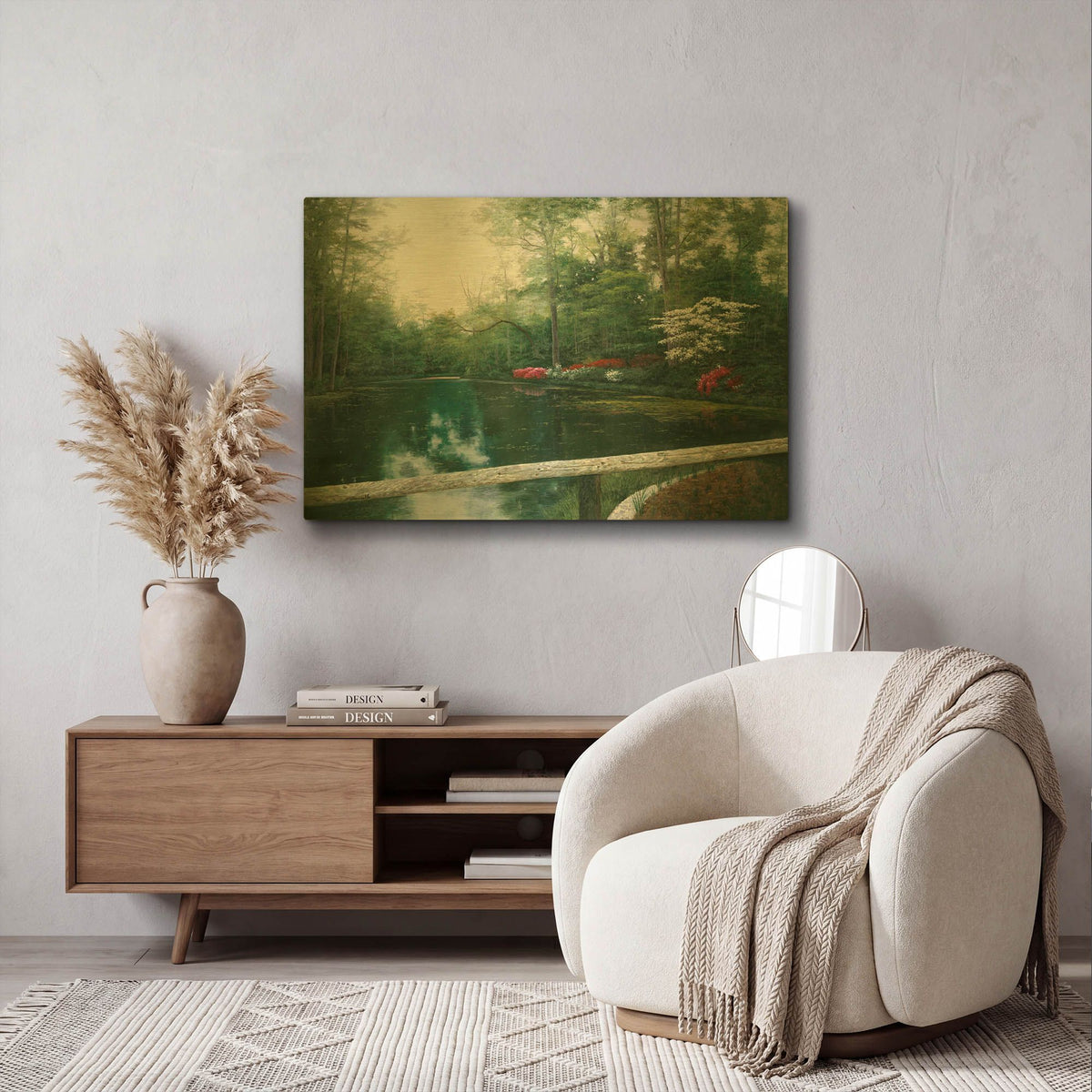 'R817D - Beauty' By Diane Romanello Gold Metal Wall Art